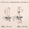 New style bow love creative keychain bead chain door buckle simple versatile jewelry pendant bag accessories wholesale
