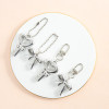 New style bow love creative keychain bead chain door buckle simple versatile jewelry pendant bag accessories wholesale