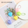 New color peach heart pendant pendant creative small fresh bag pendant diy keychain accessories material wholesale