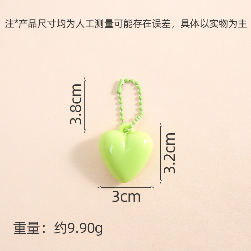 New color peach heart pendant pendant creative small fresh bag pendant diy keychain accessories material wholesale