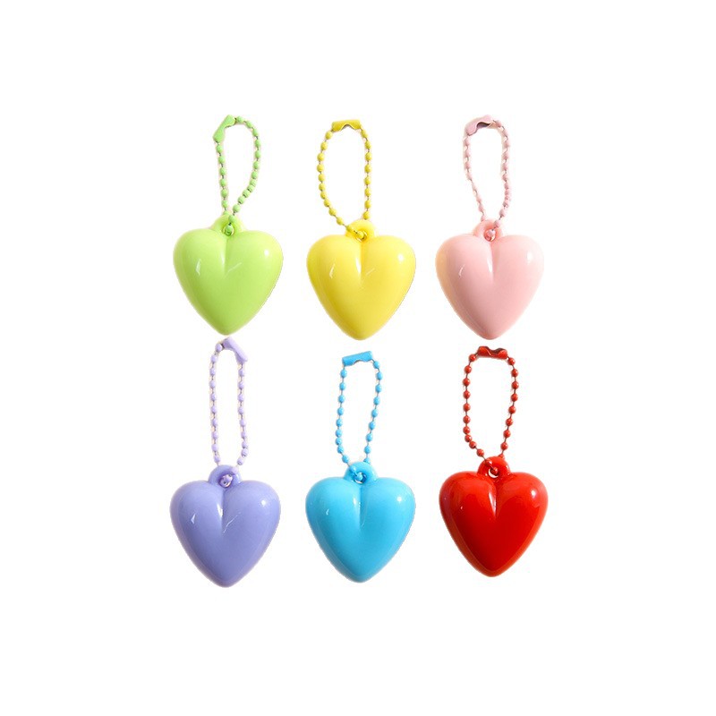 New color peach heart pendant pendant creative small fresh bag pendant diy keychain accessories material wholesale