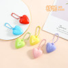 New color peach heart pendant pendant creative small fresh bag pendant diy keychain accessories material wholesale