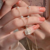 Camellia Necklace Women's 2023 Light Luxury Niche Sweater Clavicle Chain Design Niche High-end Necklace New Style