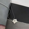 Little monster smiley face necklace for women summer 2023 new niche design simple temperament clavicle chain