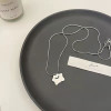Little monster smiley face necklace for women summer 2023 new niche design simple temperament clavicle chain