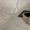Tulip necklace women's light luxury niche high-end sense ins color-proof bestie clavicle chain gentle and versatile design