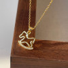 Fairy tale wooden horse necklace for women, cute literary and creative clavicle chain, small childlike pendant, pony necklace, free shipping