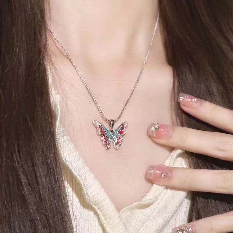 Symphony Butterfly Necklace National Style Fantasy Wonderland Floating Symphony Butterfly Necklace National Style Fantasy Wonderland Floating Butterfly