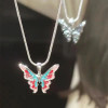 Symphony Butterfly Necklace National Style Fantasy Wonderland Floating Symphony Butterfly Necklace National Style Fantasy Wonderland Floating Butterfly