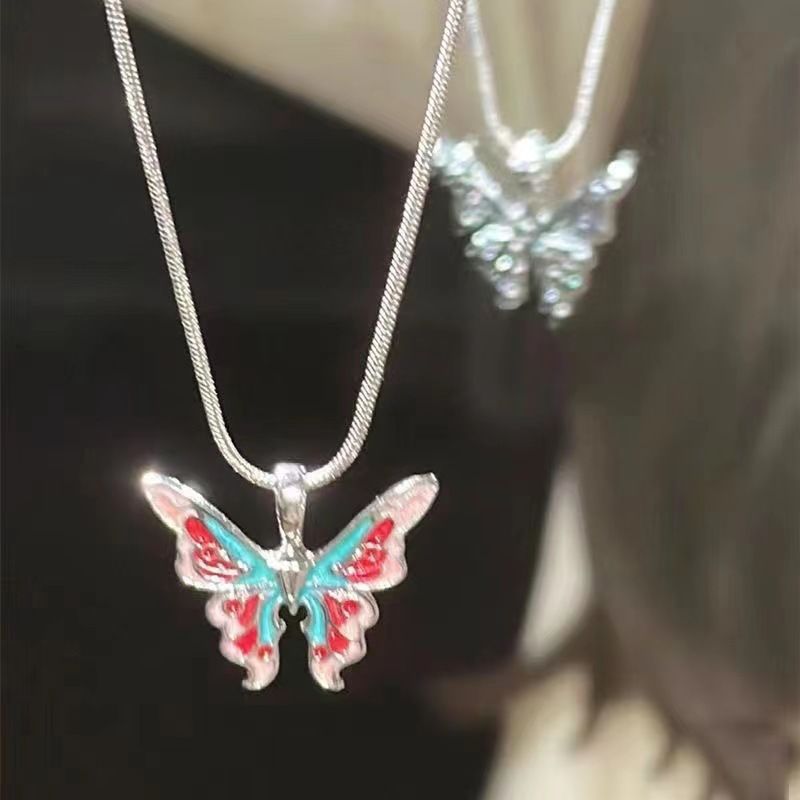 Symphony Butterfly Necklace National Style Fantasy Wonderland Floating Symphony Butterfly Necklace National Style Fantasy Wonderland Floating Butterfly