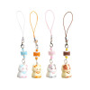 New creative three-dimensional kitten mobile phone rope pendant keychain jewelry men's and women's bags mobile phone accessories materials wholesale