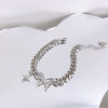 New sweet and cool hip-hop butterfly bracelet niche design starburst hip-hop punk trendy cool Hong Kong style bestie bracelet for women