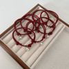 One step at a time braided rope bell bracelet female student red lucky bracelet couple besties simple sweet gift