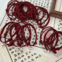 One step at a time braided rope bell bracelet female student red lucky bracelet couple besties simple sweet gift