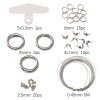 1 set of novice mobile phone chain material package positioning beads buckle double circle beads handmade diy bracelet necklace jewelry accessories