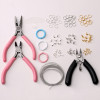 1 set of novice mobile phone chain material package positioning beads buckle double circle beads handmade diy bracelet necklace jewelry accessories