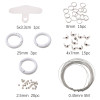 1 set of novice mobile phone chain material package positioning beads buckle double circle beads handmade diy bracelet necklace jewelry accessories