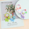 New Cartoon Pony Pendant Keychain Ring Pendant Colorful Bell Jewelry Accessories Creative Versatile Pendant Wholesale