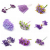 Various styles of simulated flower cores, chiffon flowers, stamens, small fruit handmade diy materials, flower loose accessories
