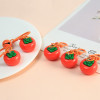 New Persimmon Keychain Ring Persimmon Ruyi Creative Pendant Men's and Women's Bag Pendant Holiday Gift Ornament Wholesale