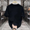 Cross-border cotton American handsome heavyweight short-sleeved T-shirt for young men and women summer ins fashion brand street loose round neck