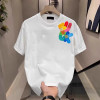 European cotton American handsome heavyweight short-sleeved T-shirt for young men and women summer ins fashion brand street slim fit and versatile