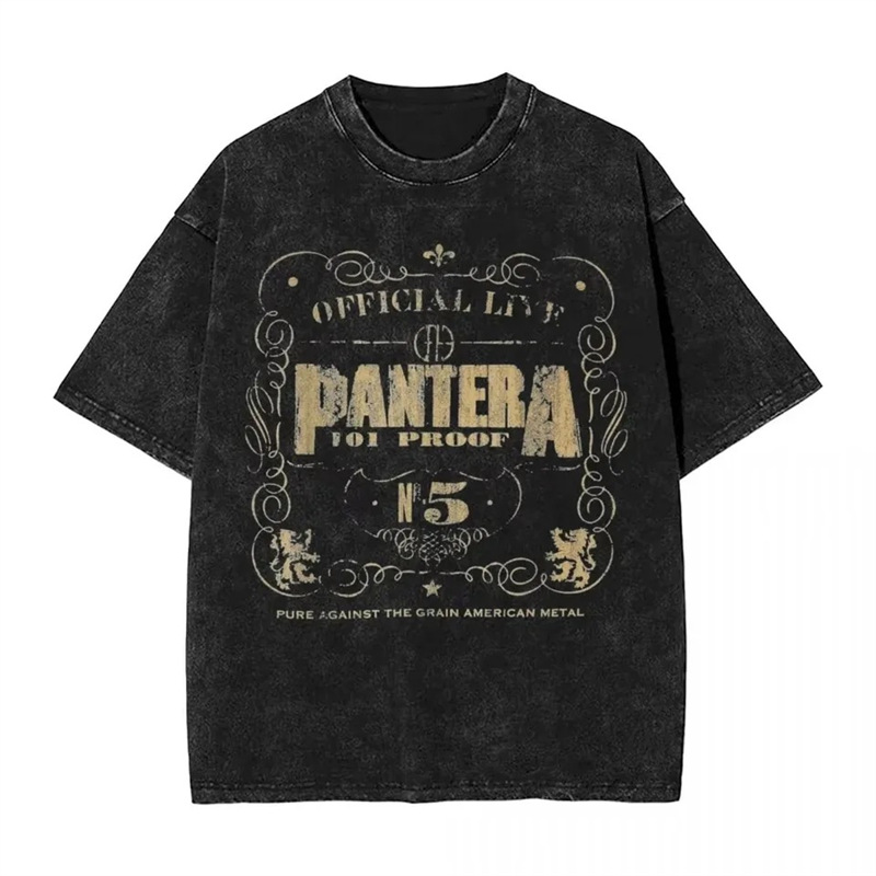 Cross-border 230g washed distressed cotton PANTERA Band Power Metal Music Album Print