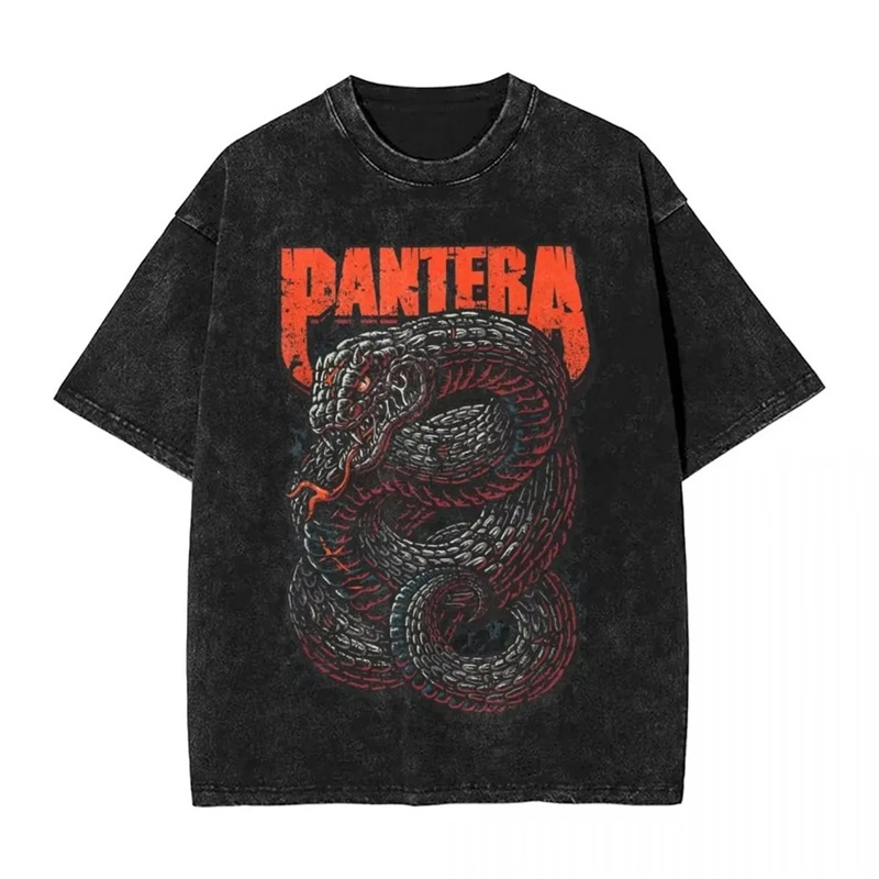 Cross-border 230g washed distressed cotton PANTERA Band Power Metal Music Album Print