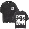 230g European size cross-border Washed Vintage System of A Down Toxicity T-shirt