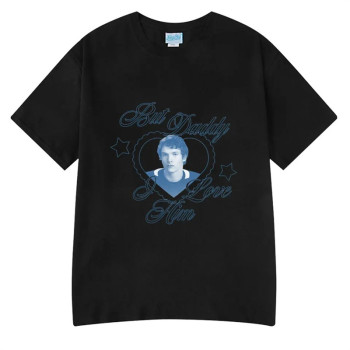 European code cotton [Cross-border European code] Retro fashion T-shirt fierce competition Ilya Rozanov but dad me