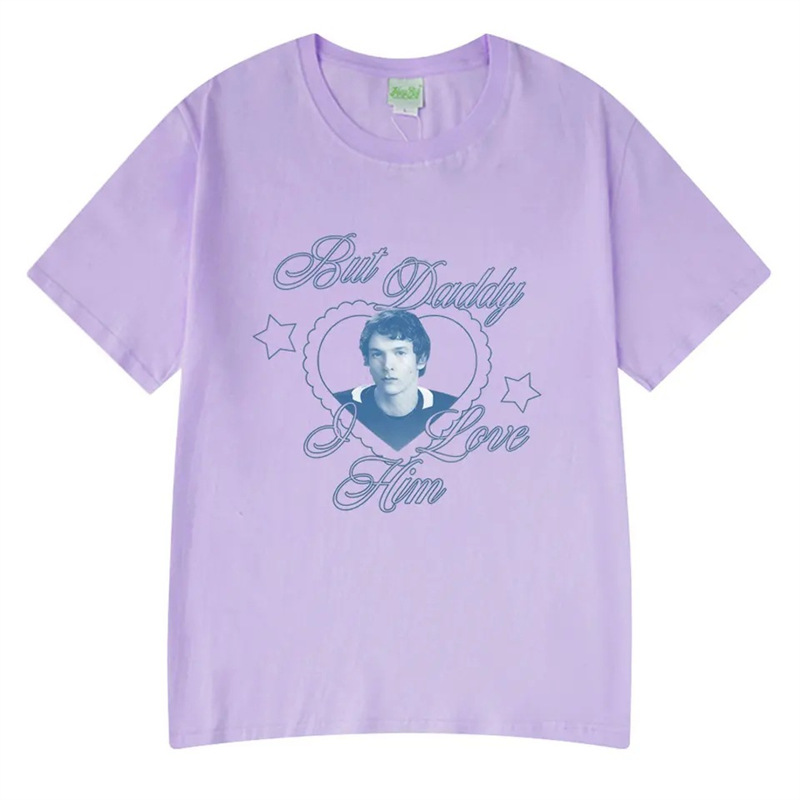 European code cotton [Cross-border European code] Retro fashion T-shirt fierce competition Ilya Rozanov but dad me