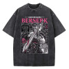 European size 230g cotton 2026 Trendy Anime Berserk Logo Graphic Printed T S