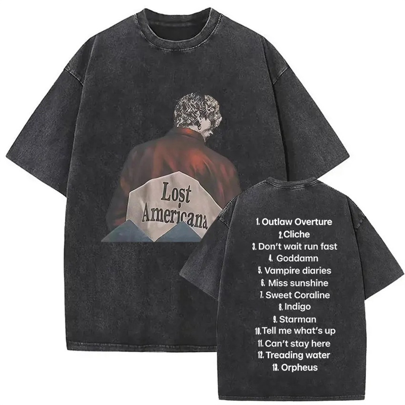 European size 230g cotton Vintage Washed MGK Machine Gun Kelly Album 2026 Ne