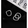 Korean version of sparkling silver ring women's baby's breath ring new niche plain ring ins index finger ring