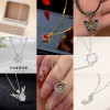 [Clearance] Love necklace for women, hip-hop, sweet, cool, European and American trendy street niche design clavicle chain