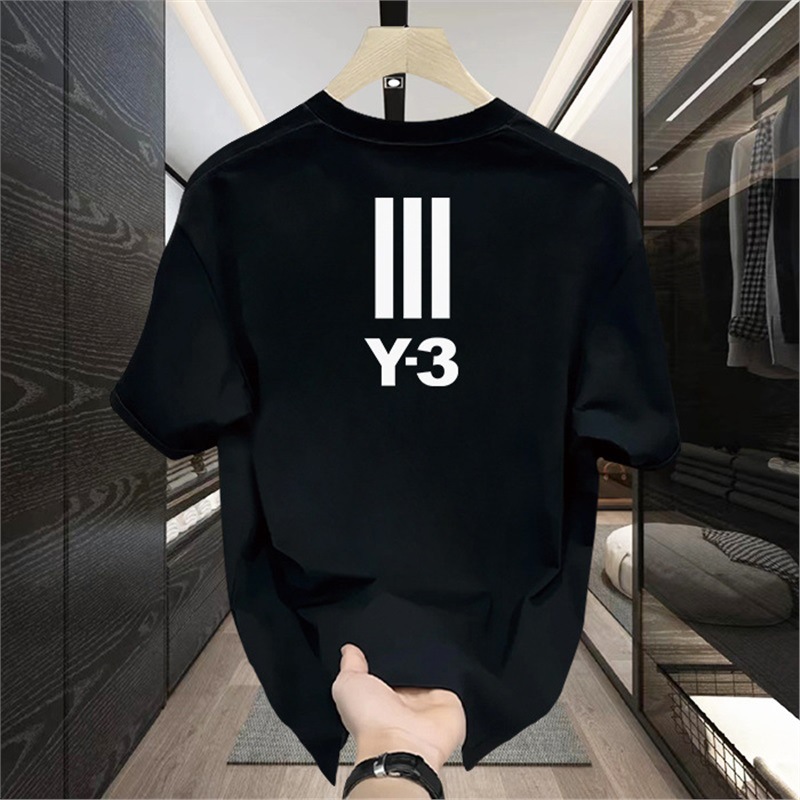 Specially for cross-border men's short-sleeved T-shirts 2026 summer new men's trendy casual Korean style round neck printed short