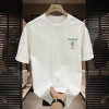 European code cross-border trendy brand American simple fashion half-sleeved T-shirt men's loose heavyweight versatile light luxury high-end short