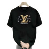 Cross-border cotton American retro trendy brand casual versatile short-sleeved T-shirt men's summer new style heavy loose lazy style