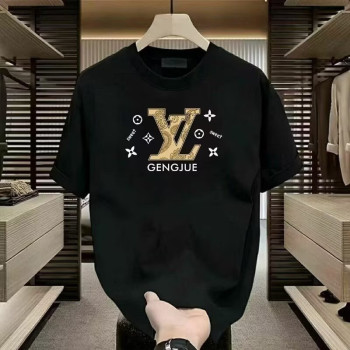 Cross-border cotton American retro trendy brand casual versatile short-sleeved T-shirt men's summer new style heavy loose lazy style