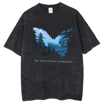 European size 230g cotton Life Is Strange Cotton T-shirt Short Sleeve Custom