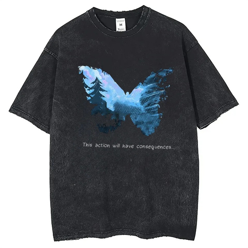 European size 230g cotton Life Is Strange Cotton T-shirt Short Sleeve Custom