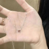Love necklace women's light luxury niche high-end design sweet girl heart versatile ins clavicle chain wholesale