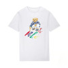 Cross-border cotton Brand Bear Print Men's Women's Short Sleeve Men's Cott
