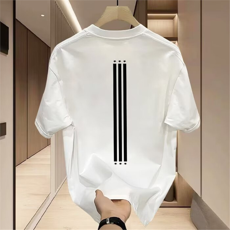Cross-border European code American fashion brand ins men's printed short-sleeved T-shirt summer new trend men's and women's versatile round neck body