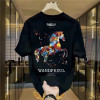 European code popular new short-sleeved T-shirt men's summer Korean style trendy simple half-sleeved top Hong Kong style loose casual trend