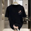 European code popular new short-sleeved T-shirt men's summer Korean style trendy simple half-sleeved top Hong Kong style loose casual trend
