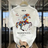 European code popular new short-sleeved T-shirt men's summer Korean style trendy simple half-sleeved top Hong Kong style loose casual trend