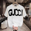 European code cross-border summer trendy brand men's pure cotton short-sleeved T-shirt, trendy, handsome, casual, loose, versatile, fashionable round neck