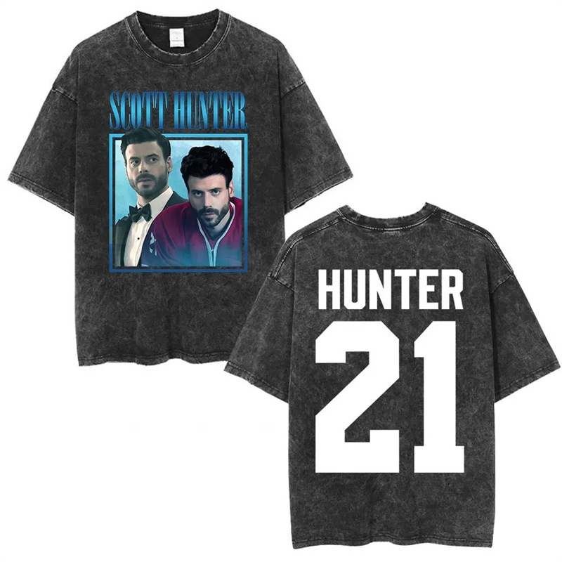 230g European size cross-border European size washed short-sleeved TV Series Heated Rivalry Scott H