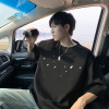 European code cross-border cotton 200g short-sleeved T-shirt men's pure cotton summer American trend loose oversize swallow print